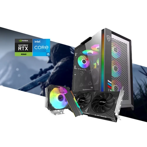 MCS Gaming PC Build // INTEL CORE I5-14400F //RTX 4060 8 GB// RAM 16GB