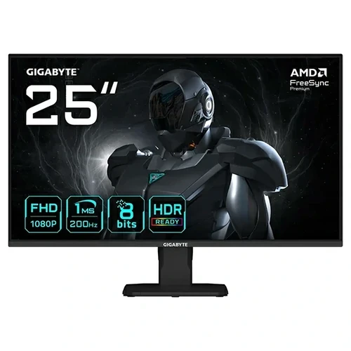 Gigabyte (GS25F2) 25 "FHD 1080P MONTARD FLAT GAMING ، IPS ، 200 هرتز ، 1MS GTG