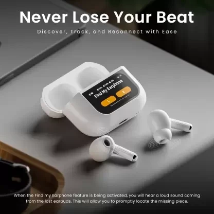 Saiya T80 ANC PRO 6th Generation Touch Display TWS Airpods مع تحرير ANC/ENC