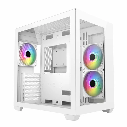 FSP CMT380 Cube Argb Gaming Case (3*120mm Argb Fan) -hite