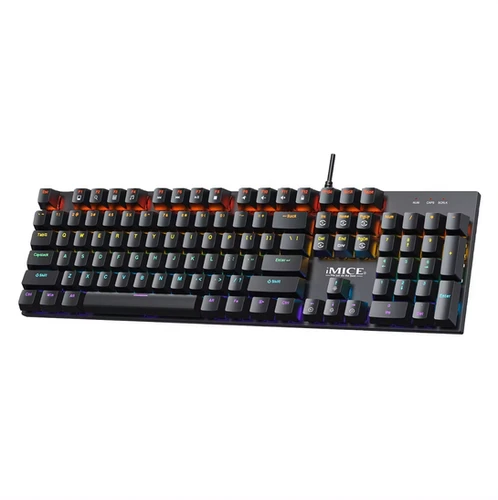 iMICE GK-600 LED Gaming Mechanical Keyboard - Arabic (Red Switch)