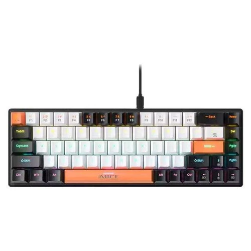 iMICE GK-690 65% Wired Gaming Mechanical Keyboard - Arabic (Red Switch)