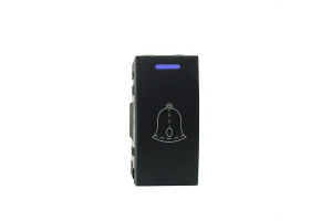 Electric power Bill Switch with LED 1 Gang Color Matt Black