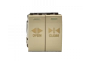 2 Gang Gold Shutter Switch QVQ