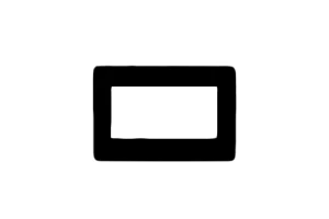 2M Matt Black English System Square Cover QVQ