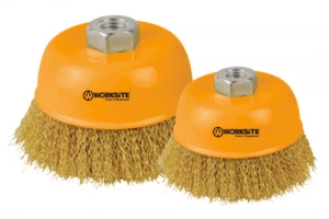 Worksite Wire cup brushes with nut WCB074