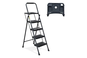 Mazaya Home ladder 4 Wide Steps
