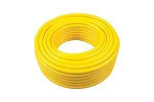 العايد بربيش ماء الفافلكس اصفر 3/4 " × 25 متر بدون راسيات نحاس كفالة سنتين