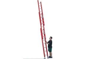 Walwen Fiberglass three section extension ladder 14 Steps