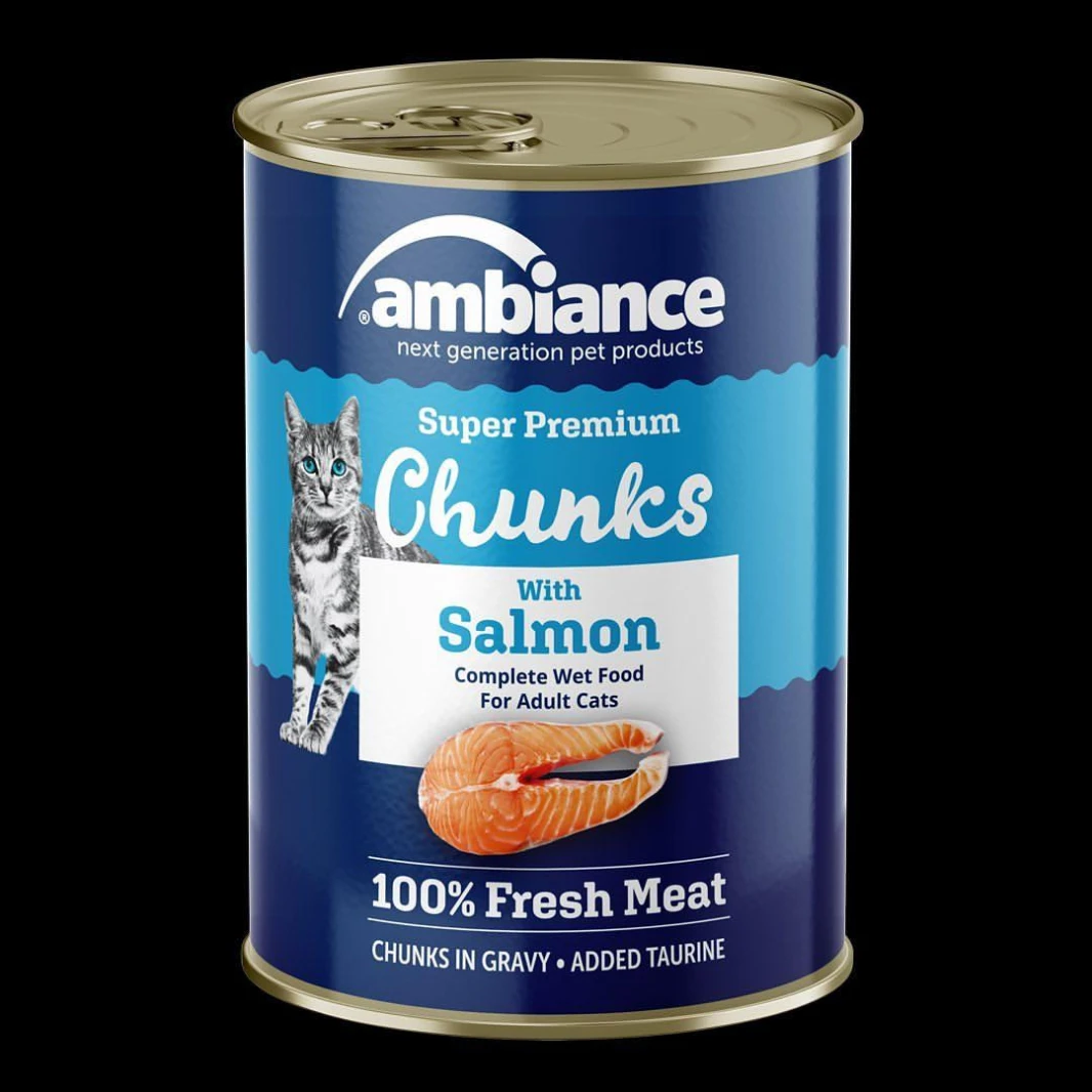 Ambiance Super Premium Chunks with Salmon – Wet Food for Adult Cats