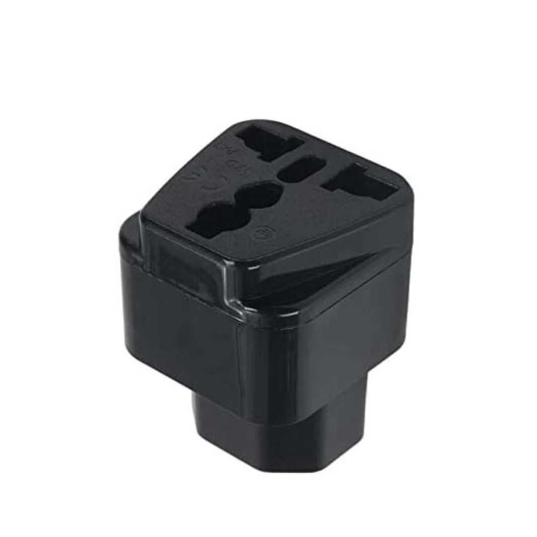 C13 Male to Universal Female Socket Power Adapter Converter