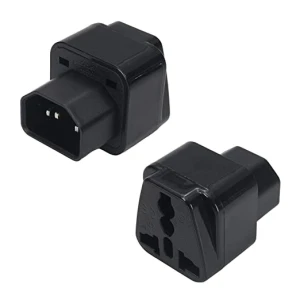 C13 Male to Universal Female Socket Power Adapter Converter