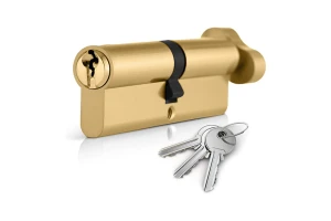 Yuni Door CylInder 8cm Gold/Silver Security Profile