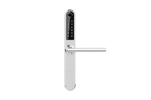 Slim Bluetooth APP Aluminum Door Lock StaInless Steel Silver