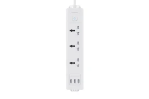 LINKCOMN وصلة كهرباء 3 مداخل MK مع USB قياس 3 متر 2×0.75 ملم