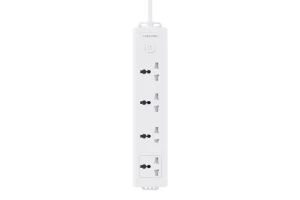 linkcomn 4 Outlets, 2*0.75mm 1.6 meter EU, Individual Switch