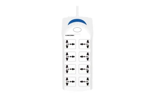 LINKCOMN وصلة كهرباء 8 مداخل 2×0.75 ملم 1.6 متر