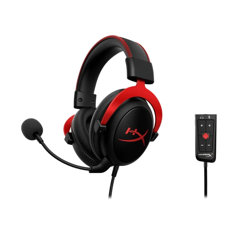 Hyperx Cloud II - سماعة الألعاب | أحمر
