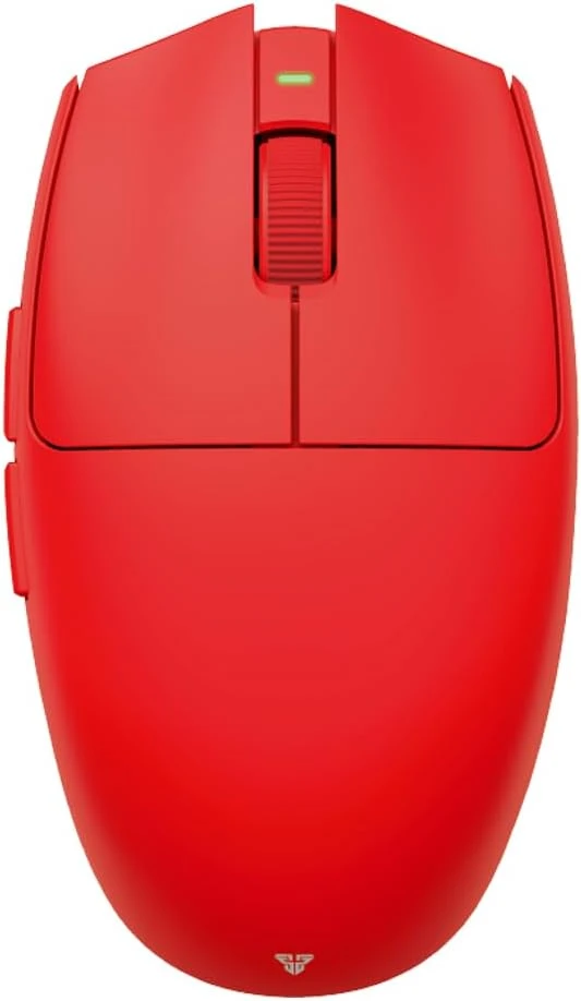 FANTECH ARIA XD7V2 Wireless Gaming Mouse, 53g Ultra-Lightweight HUANO Switches, Ambidextrous Egg Shape 5 Programmable Buttons, Red