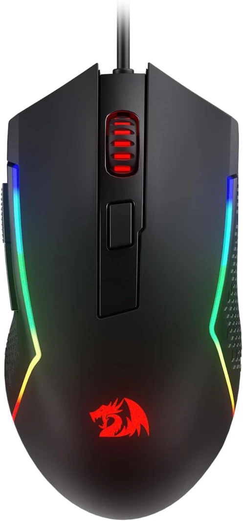 Redragon M616 RGB Gaming Mouse ، 10000 dpi الماوس البصري سلكي مع 6 أزرار قابلة للبرمجة و 8 أوضاع خلفية ، يدعم البرامج DIY Keybinds