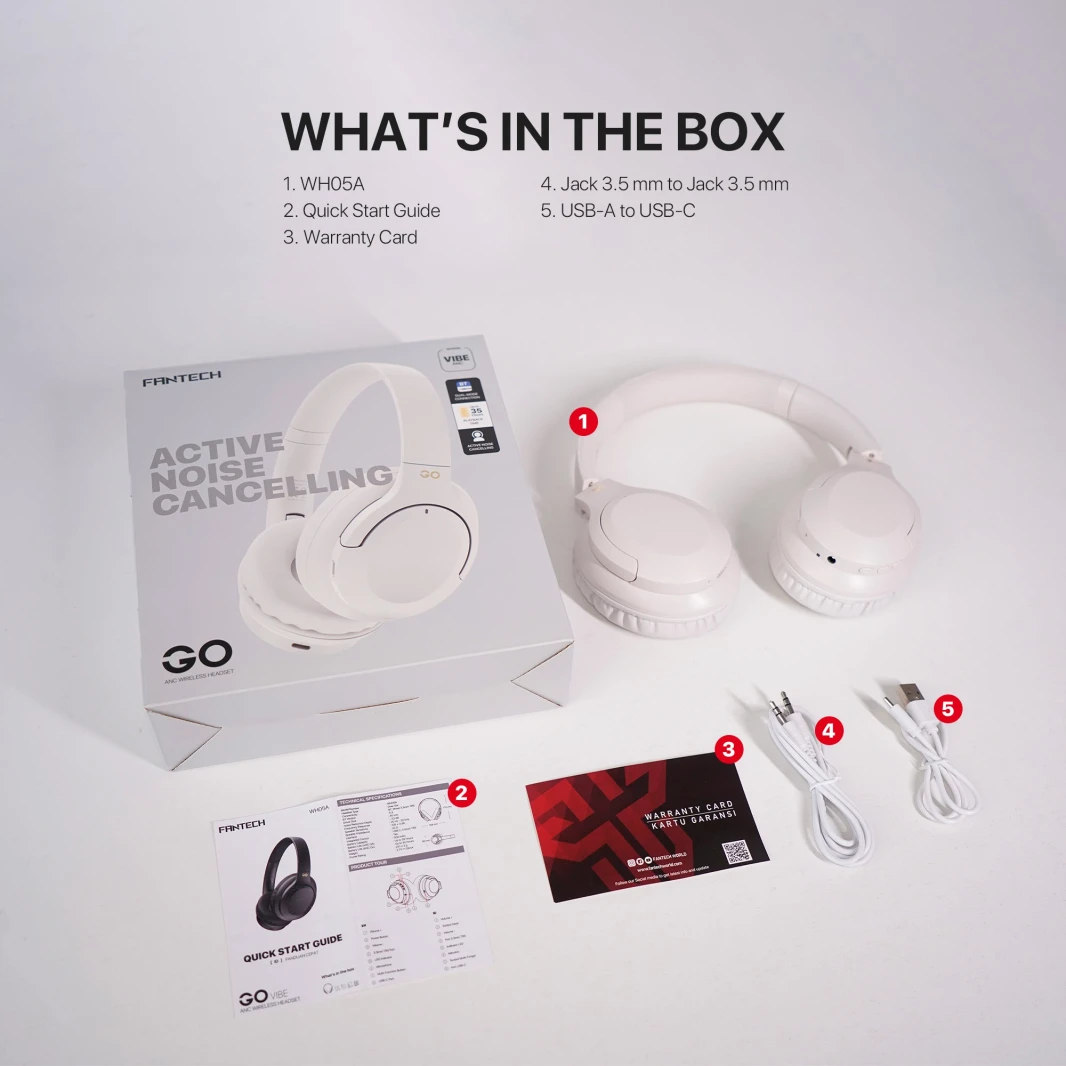 Fantech Wh05a Go Vibe ANC Wireless Baige