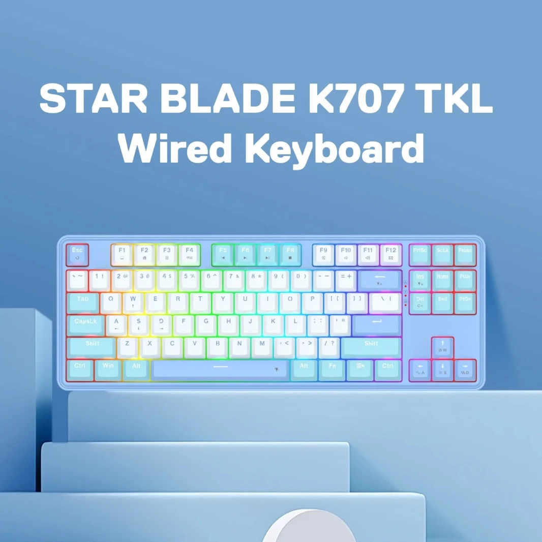 Redragon K707 80 ٪ من لوحة مفاتيح ألعاب RGB السلكية 80 ٪