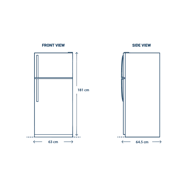 Unionaire Refrigerator 440 L No Frost Digital Roz Gold