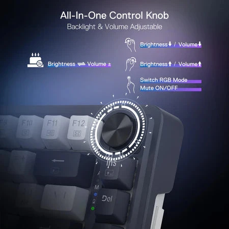 Redragon K673 Pro 75 ٪ اللوحة اللاسلكية RGB RGB