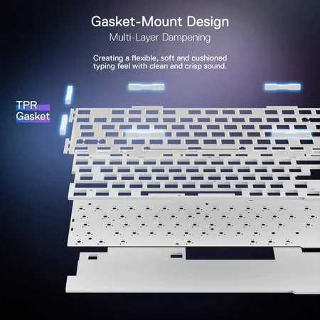 Redragon K673 Pro 75 ٪ اللوحة اللاسلكية RGB RGB