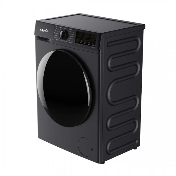 Samix fully automatic washing machine, 10 kg, black SNK-WM10KGB