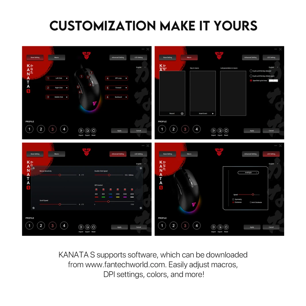 فانتك Kanata VX9S Gaming Mouse