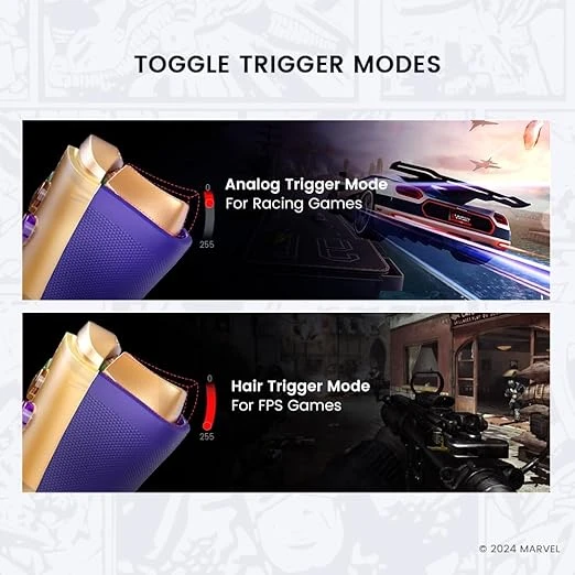 Gamesir G8 Plus Controller Game Mobile Game لـ Switch & IOS & Android & Tablets ، اللاسلكي اللاسلكي - Hall Effect Mownsticks & Triggers مناسبة لـ PlayStation ، Link Steam ، PubG Mobile ، Call of Duty (G8 Plus Thanos)