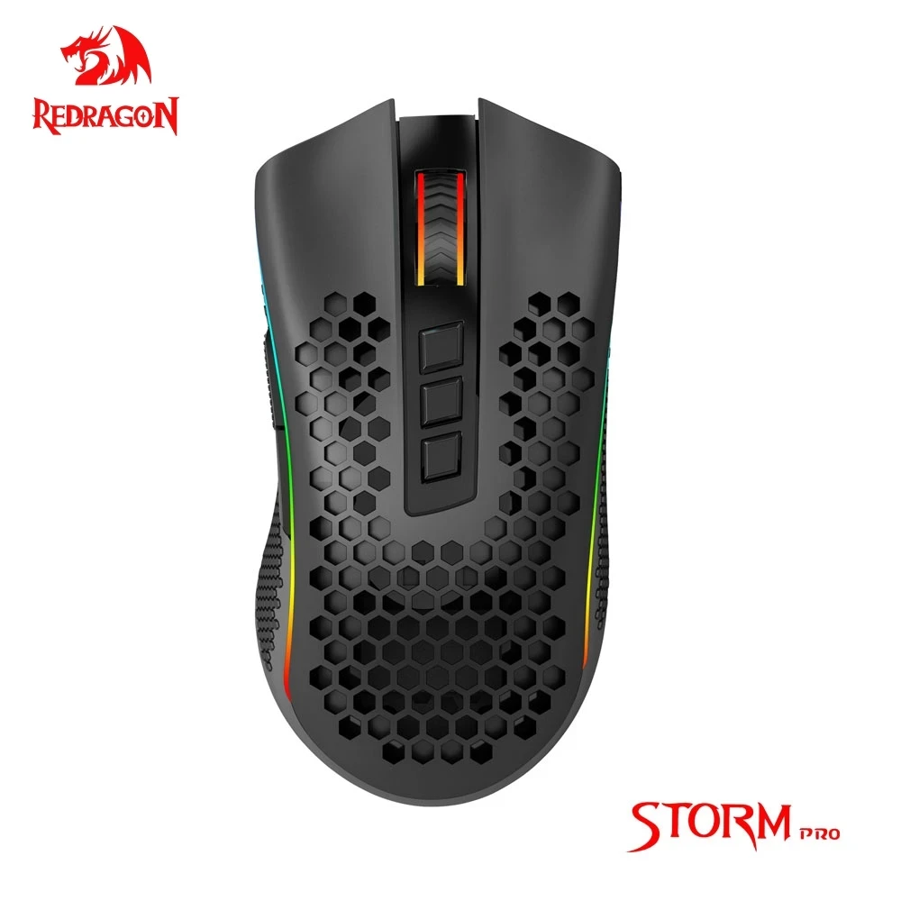 Redragon Storm Pro M808-ks RGB USB 2.4G MOUSE اللاسلكي