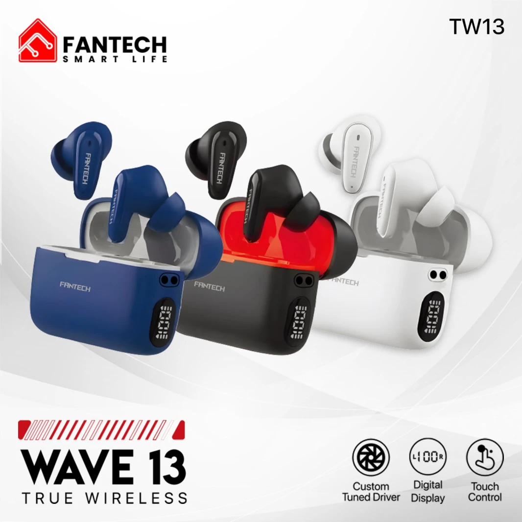 Fantech Life Wave 13 True Wireless Tws Earphone Bluetooth 5.3 سماعات الأذن