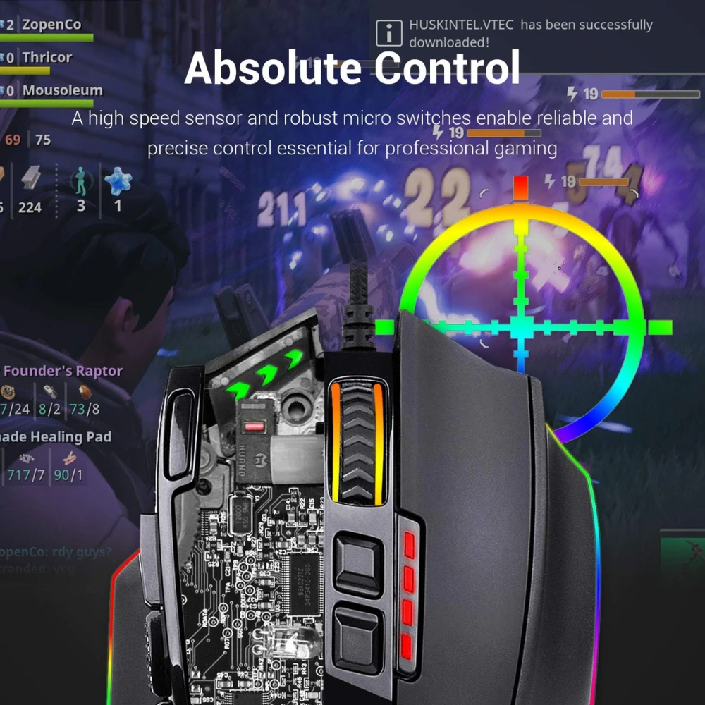 Redragon M801 Gaming Mouse LED RGB