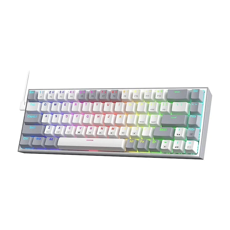 Castor K631 Gray 65 ٪ Wired RGB Gaming Keyboard