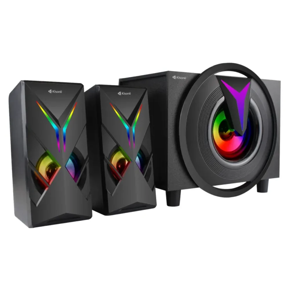 Kisonli TM-1000U المتحدثين الإبداعيين الطاقة الصوتية 2.1 متحدث المسرح المنزلي
