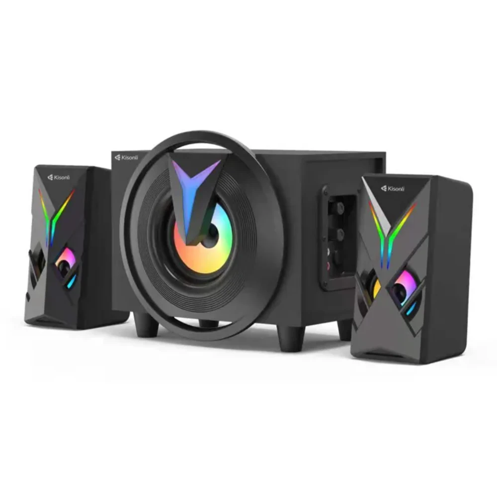Kisonli TM-1000U المتحدثين الإبداعيين الطاقة الصوتية 2.1 متحدث المسرح المنزلي