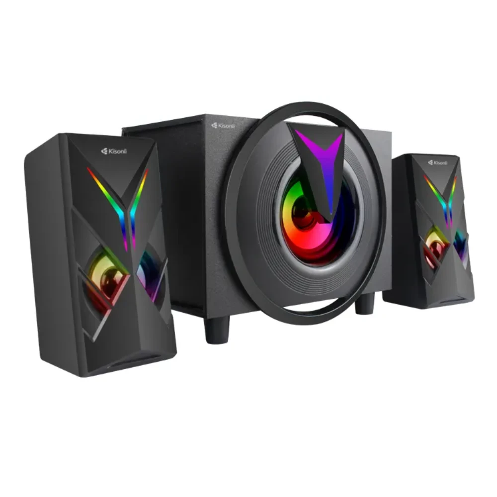 Kisonli TM-1000U المتحدثين الإبداعيين الطاقة الصوتية 2.1 متحدث المسرح المنزلي