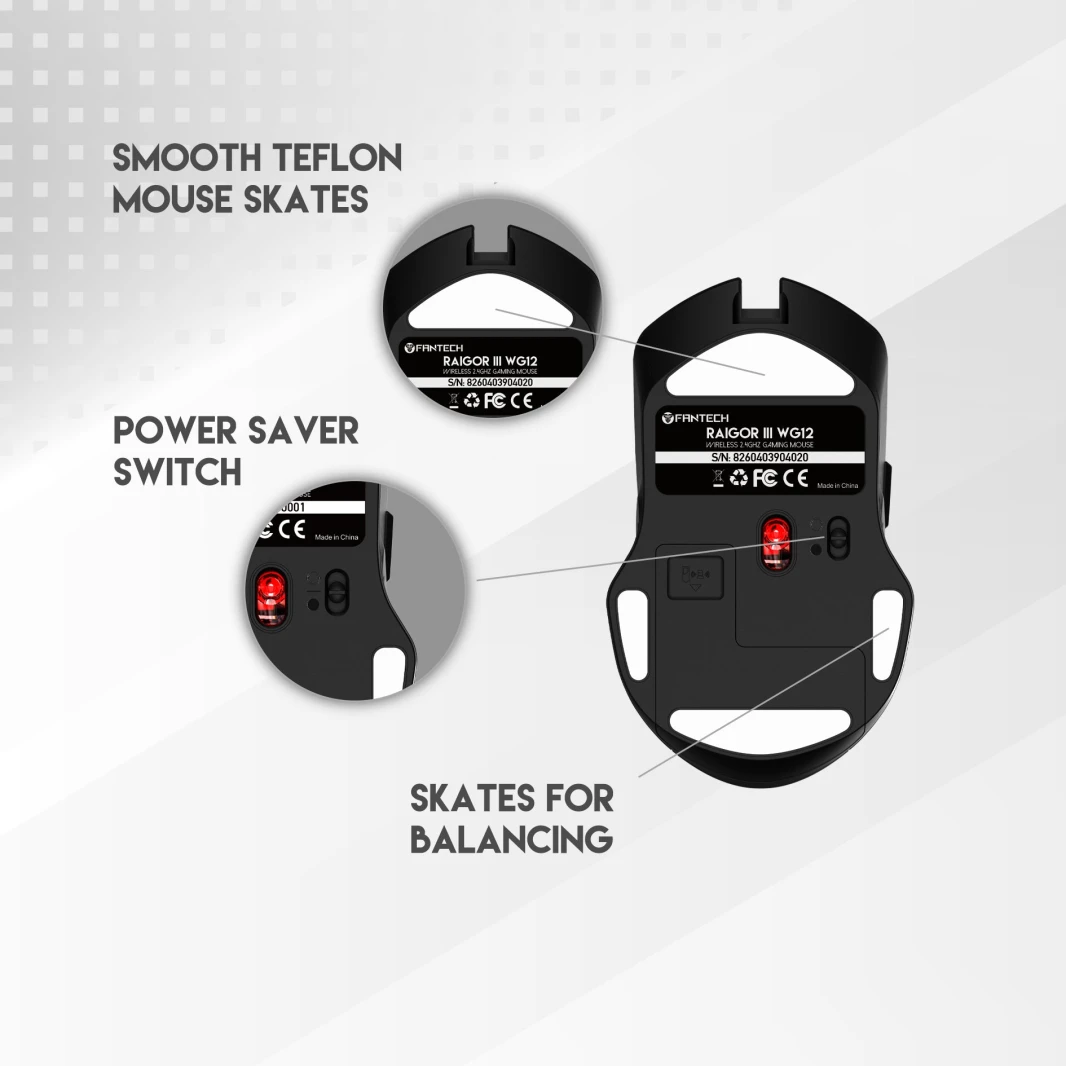 Fantech Raigor III WG12 Gaming Mouse With 2.4GHz Wireless Connection