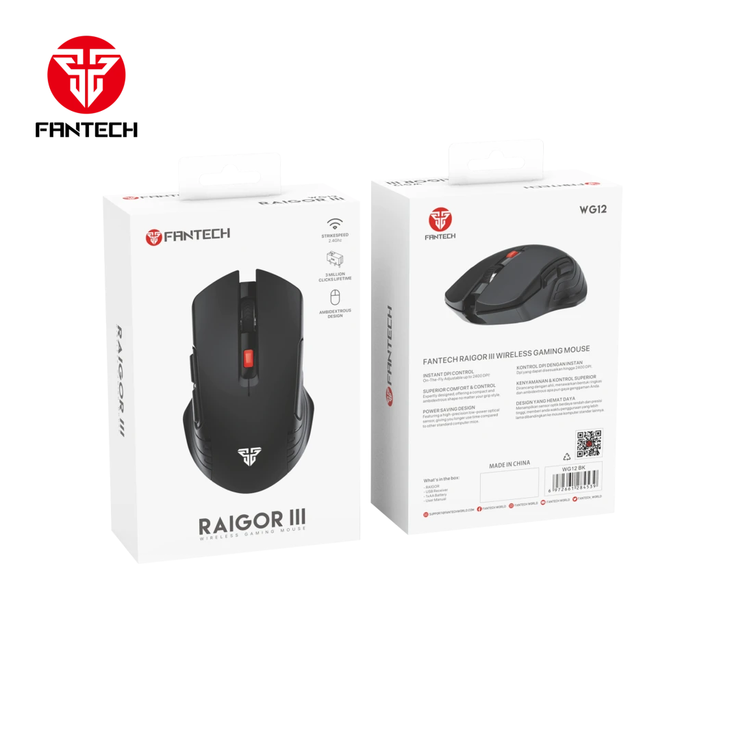 Fantech Raigor III WG12 Gaming Mouse With 2.4GHz Wireless Connection