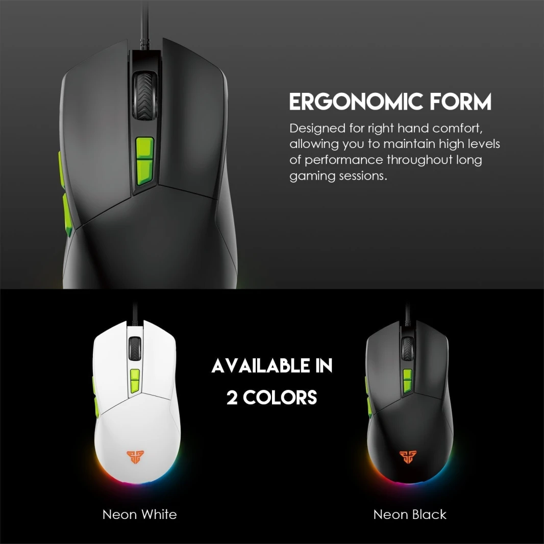 Fantech Phantom II VX6 Neon Macro Gaming Mouse