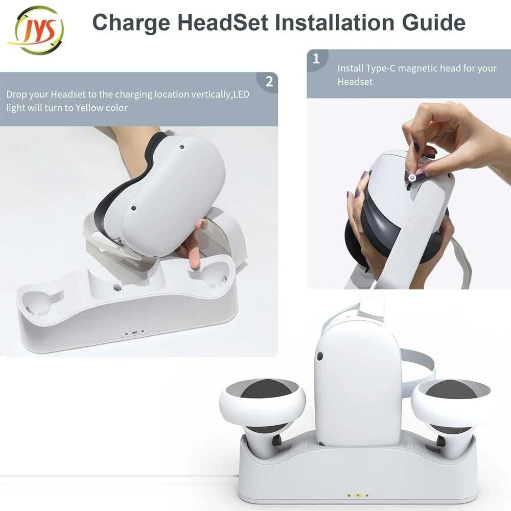 Charging Station and Display Stand for Oculus Quest 2 JYS-OC003