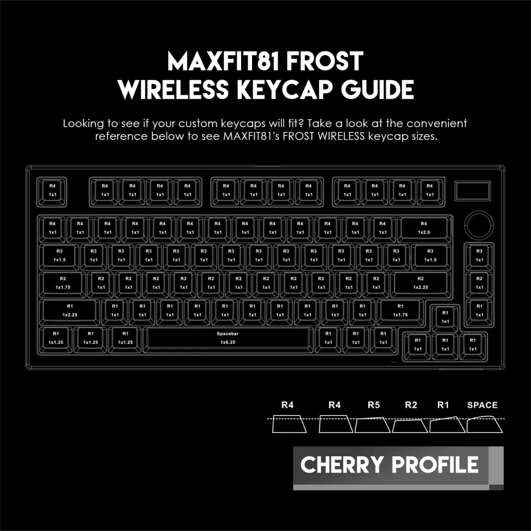 Fantech MaxFit81 Mk910 PBT Frost Wireless Mechanical Gaming Keyboard