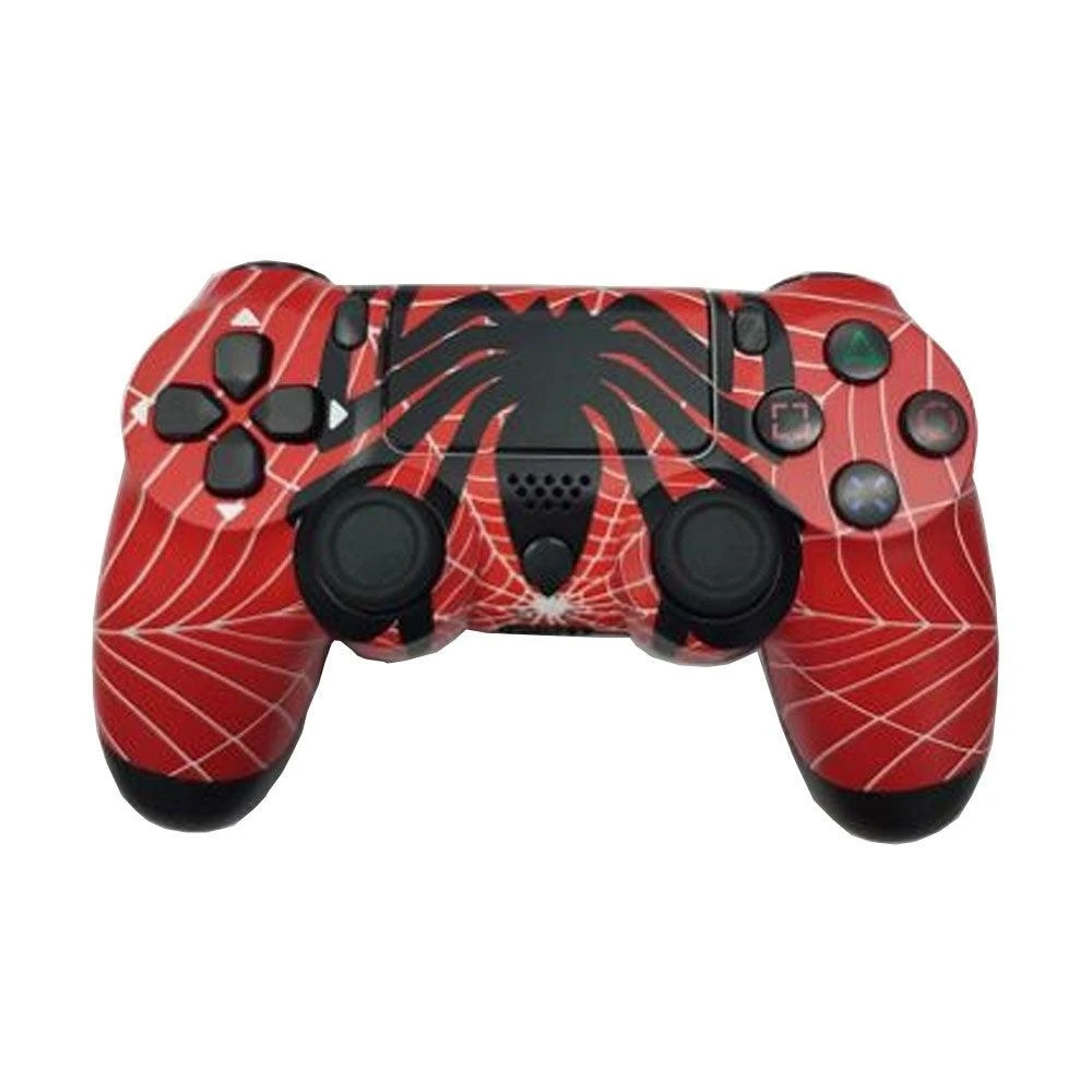 اللاسلكية BT Gamepad لوحدة التحكم PS4 أسود العنكبوت