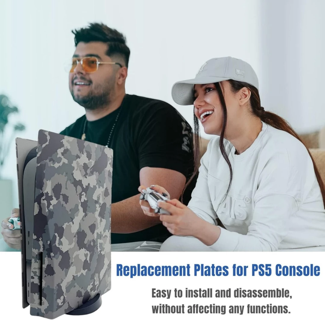 تغطية ألواح الوجه المموهة لوحدة وحدة التحكم PS5 DISC EDITION