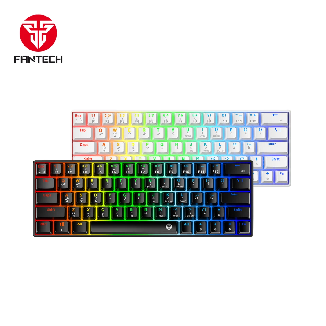 Fantech Atom63 Mk859 لوحة مفاتيح الألعاب الميكانيكية العربية/اللغة الإنجليزية