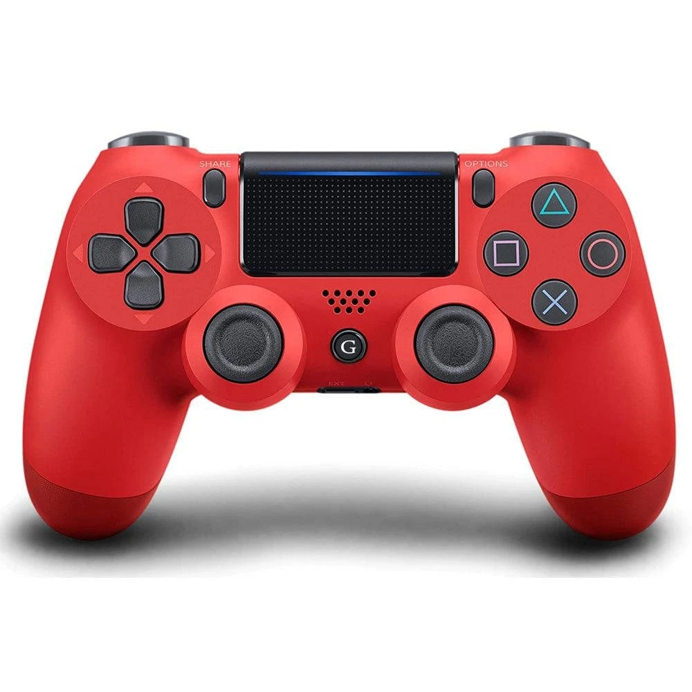 اللاسلكي BT Gamepad لوحدة التحكم PS4 صلبة باللون الأحمر