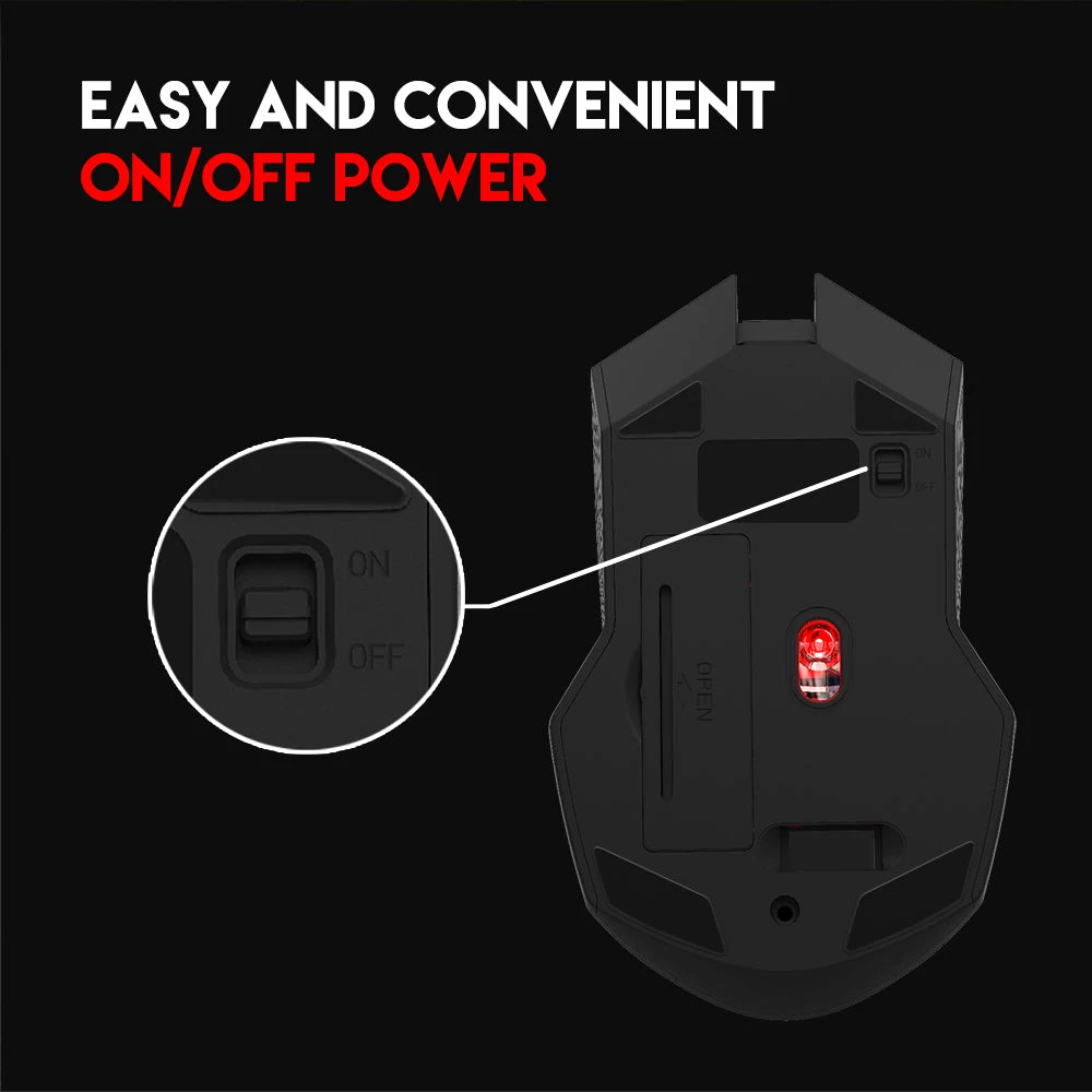 Raigor II WG10 Wireless 2.4 جيجا هرتز الماوس  للألعاب
