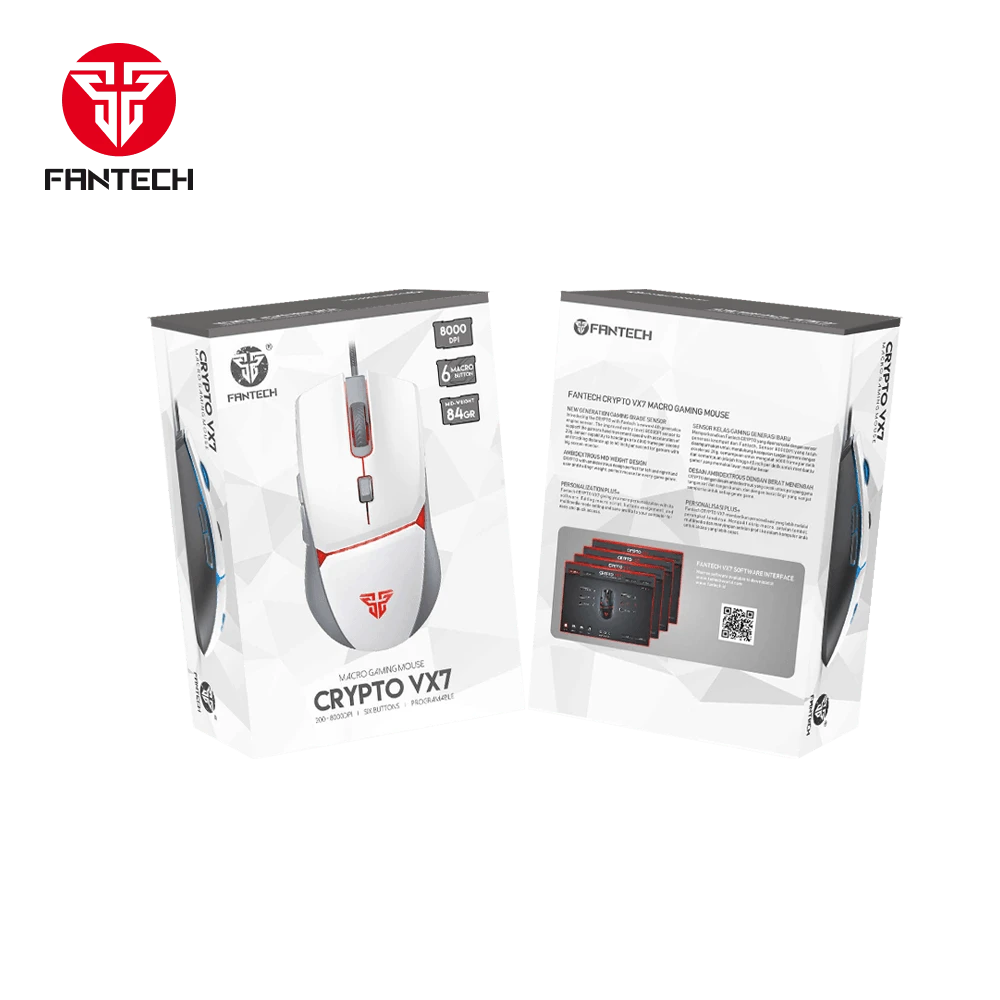 FANTECH CRYPTO VX7 MACRO GAMING MOUSE
